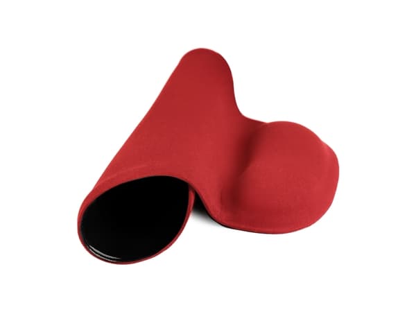 Savio MP-01BL mouse pad red, Röd, Bild, Handledsstöd