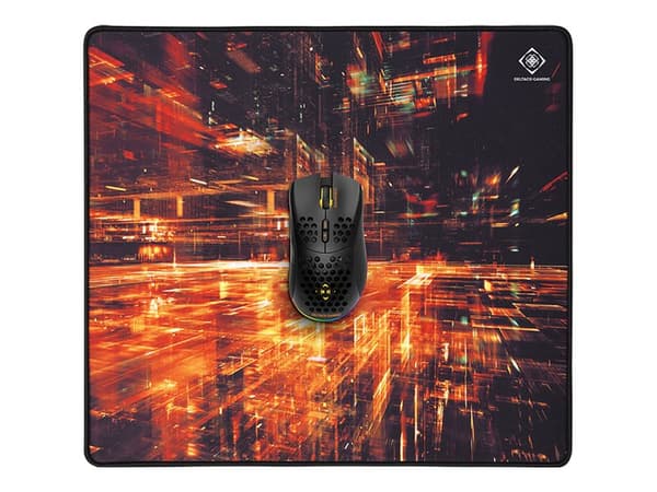 DELTACO Gaming DMP 410 Limited Edition Large - Musmatta - svart med abstrakt mönster