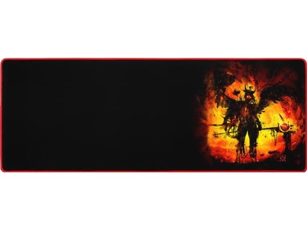 Defender WARRIOR, Musta, Kuva, Kangas, Kumi, Liukumaton pohja, Pelihiirimatto