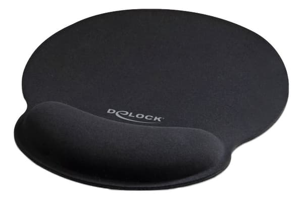 Ergonomic Mouse pad with Wrist Rest black 252 x 227 mm