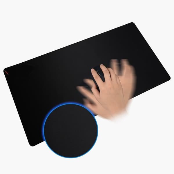 Gaming Musematte Stor - 60x30cm - Svart