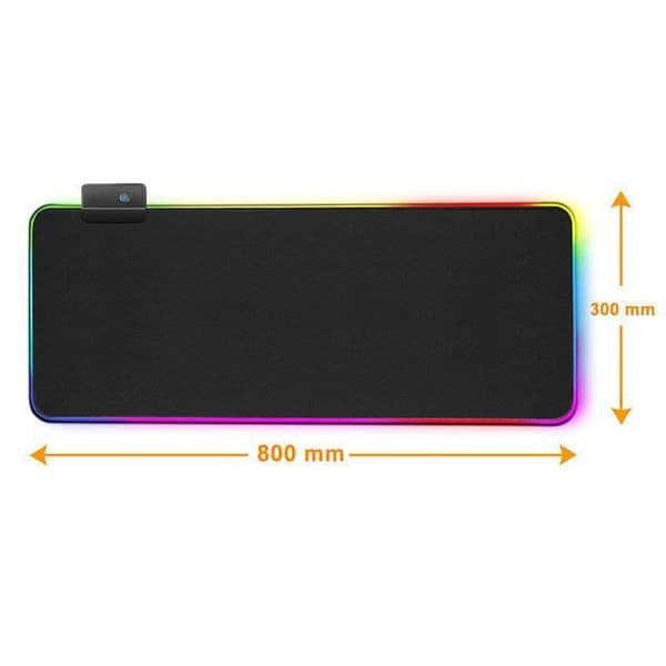 Gaming Musmatta med LED-ljus - RGB - Välj storlek
