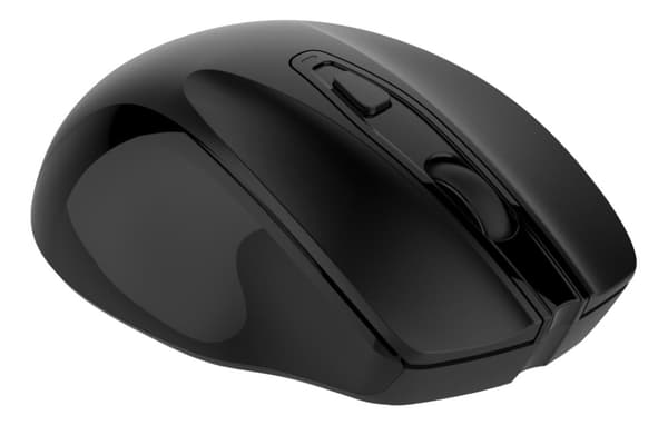 Wireless silent office mouse USB receiv 2400DPI 6button blck
