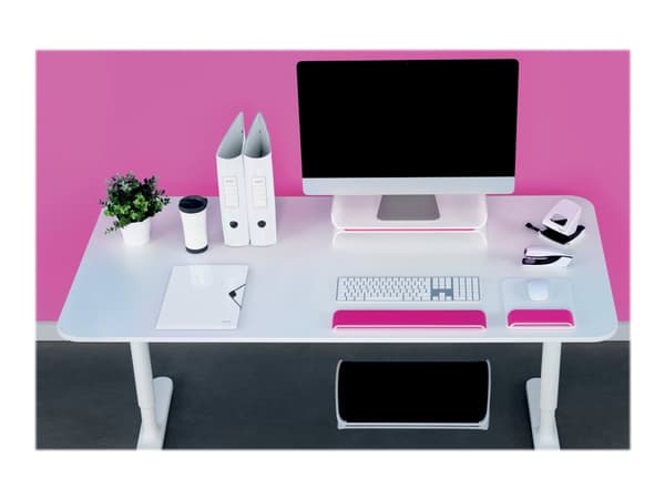 Leitz Ergo WOW - Håndleddsstøtte for tastatur - rosa