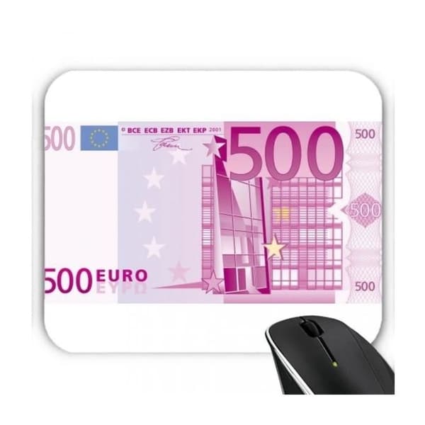 Musmatta - 500 Euro-sedel - Hållbart material - Silver