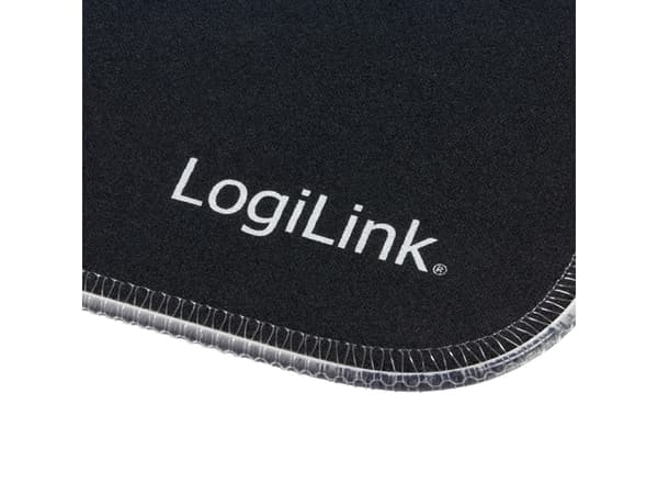 LogiLink ID0183, Musta, Yksivärinen, Polyesteri, Kumi, USB-virta, Useita, Pelihiirimatto