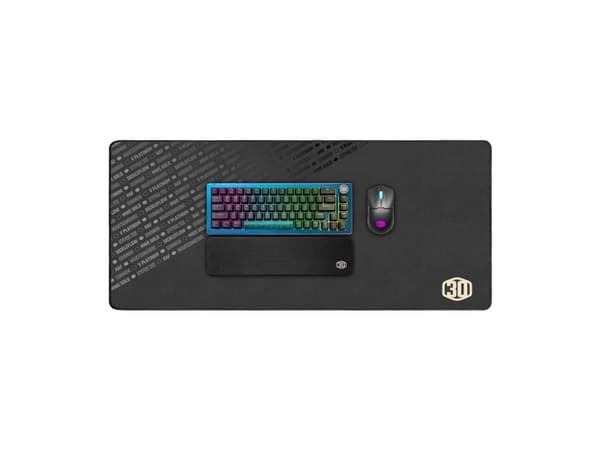 Cooler Master Gaming MP511 30th Anniversary Edition, Svart, Monokromatiskt, Tyg, Gummi, Spelmusmatta