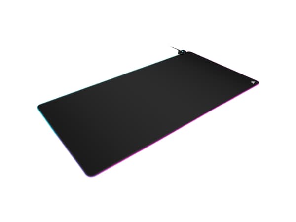 Corsair CH-9417080-WW, Musta, Yksivärinen, Kumi, USB-virta, Liukumaton pohja, Pelihiirimatto