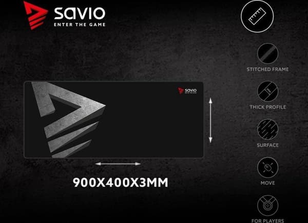 Professionell spelmusmatta Savio Precision Control XL