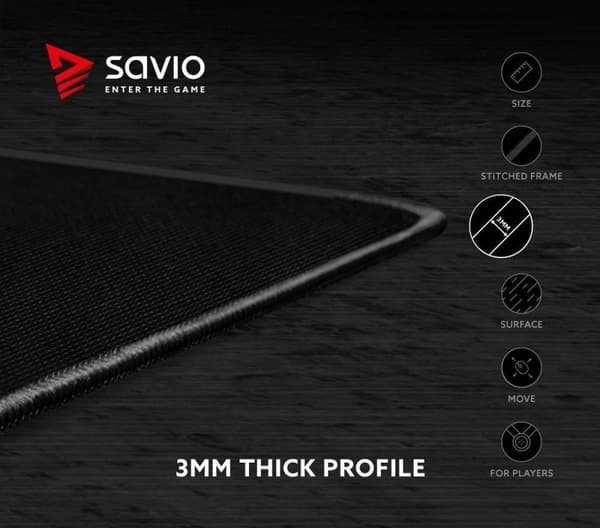 Professionell spelmusmatta Savio Precision Control XL