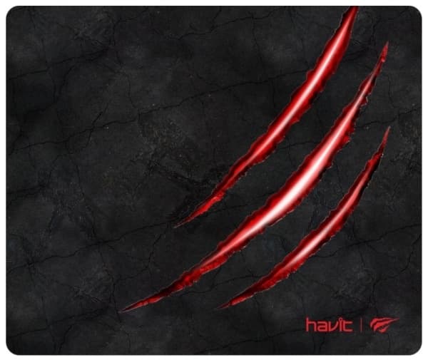 Havit Gaming Musmatta 25 x 21cm, Röd/Svart