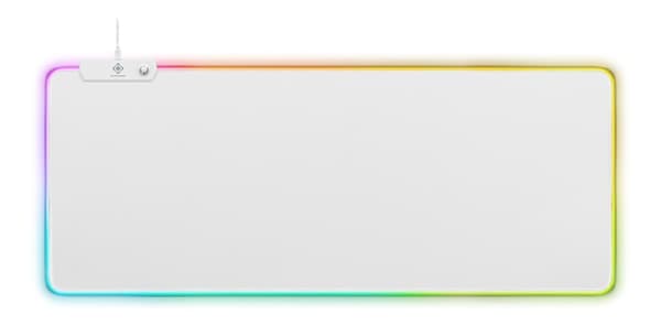 WHITE LINE WMP90 RGB mousepad, 900x360x4mm, 13 LED modes, white
