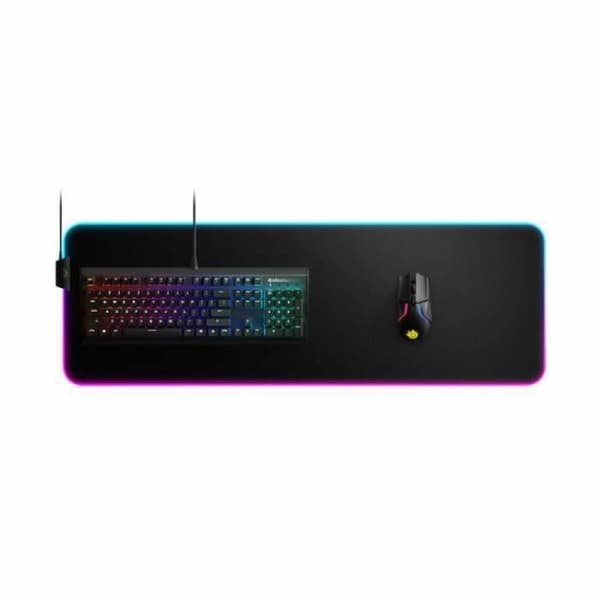 Musemåtte SteelSeries QcK Prism Cloth XL Sort Gaming LED RGB 90 x 30 cm