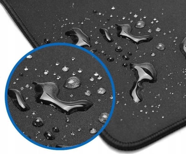 Varr Gaming Mousepad Mat, Size 780x280x3mm, Non Slip Natural Rubber Material, Water Proof, Rugged Look, Black
