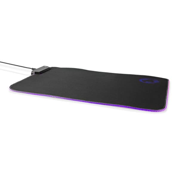 Nedis Gaming musmatta | Gummi / Mikrofiber | Svart