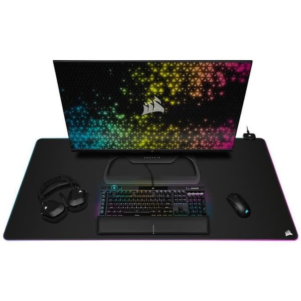 Musmatta - CORSAIR - RGB-belysning - 3XL - Svart