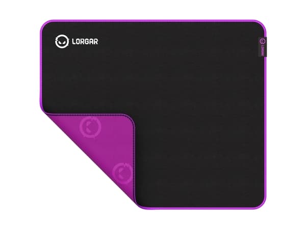 Lorgar Main 315, Sort, Lilla, Bilde, Spandex, Antiskliunderlag, Musematte til gaming