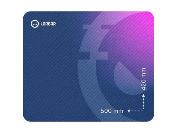 Lorgar Main 135, Sininen, Purppura, Kuva, Kumi, Liukumaton pohja, Pelihiirimatto