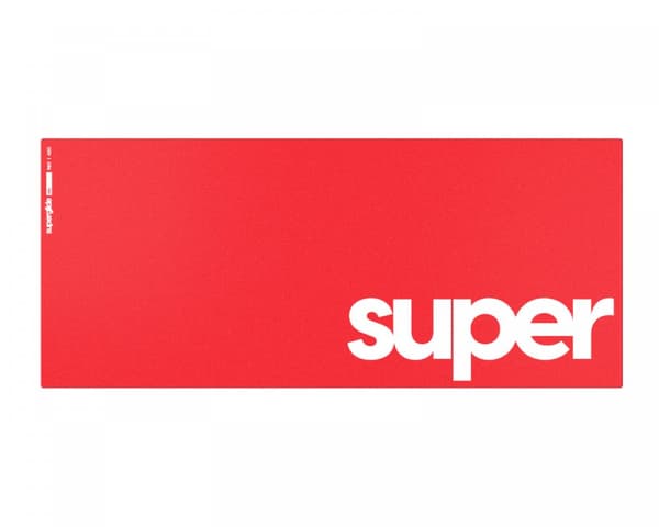 Glas Musemåtte - Supersize - XXL - Rød