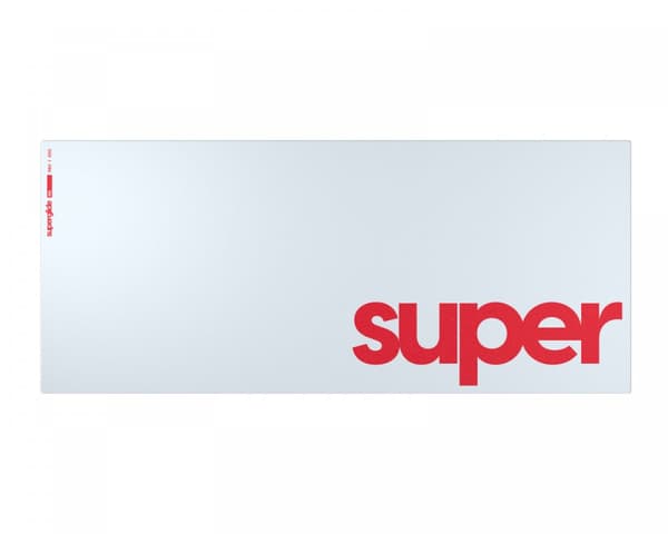Glas Musemåtte - Supersize - XXL - Hvid