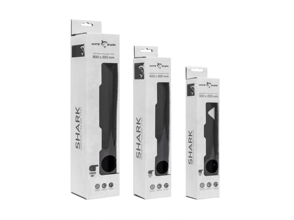 White Shark MP-1965 - SHARK - Musematte - svart, hvit