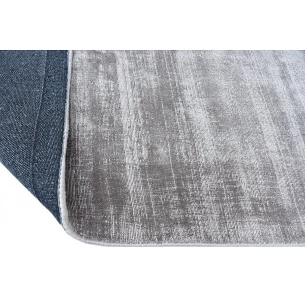 Handvävd viskostapet 90 x 150 cm - Grå - Tappeti 90 x 150 cm - Grå -