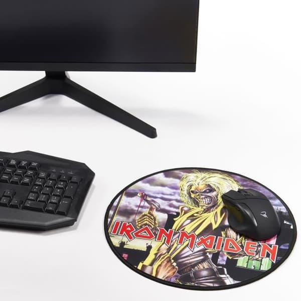 Musmatta Iron Maiden - SUBSONIC - för spelare och fans av bandet - Mjuk 3mm - Design Iron Maiden - Svart