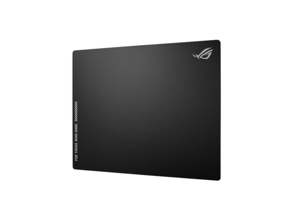 ASUS ROG Moonstone Ace L, Black, Pattern, Silicone, Tempered glass, Non-slip base, Gaming mouse pad