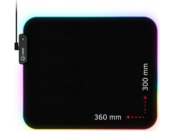 Podkładka Lorgar Lorgar Steller 913, Gaming mouse pad, High-speed surface, anti-slip rubber base, RGB backlight, USB connection, Lorgar WP Gameware s
