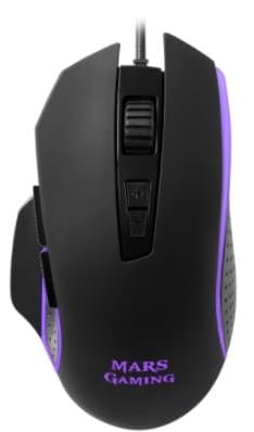 Mars Gaming MM018 Gaming Mouse with Additional Buttons / RGB / 4800 DPI / USB / Black Svart