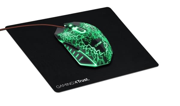 MOUSE Trust - gaming GXT 783X IZZA MOUSE & PAD "24625" (timbru verde 0.18 lei) Sort