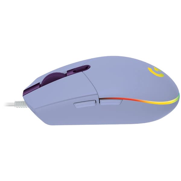Gaming Mouse Logitech, G102 LightSync, RGB, Optical, Wired, USB, Lilac