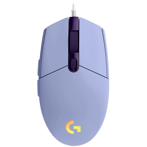 Gaming Mouse Logitech, G102 LightSync, RGB, Optical, Wired, USB, Lilac
