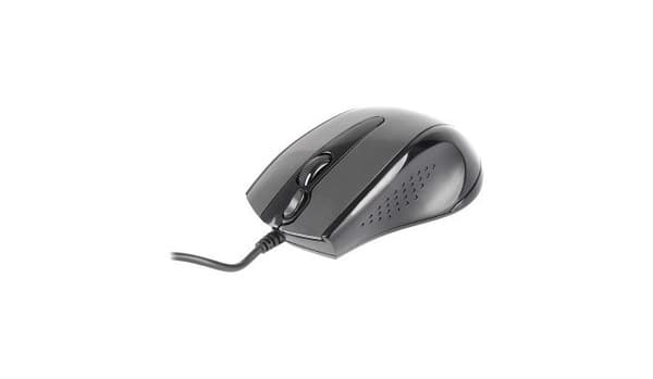 Mysz V-TRACK N-500F-1 Glossy Grey USB Svart, Grå