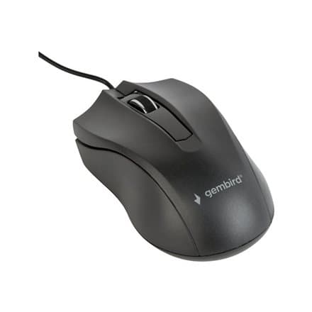 Gembird MUS-3B-01 mouse Ambidextrous USB Type-A Optical 1000 DPI Svart