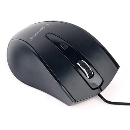 Gembird MUS-4B-02 mouse Right-hand USB Optical 1200 DPI Svart