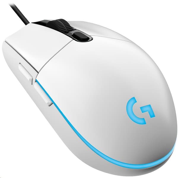 MOUSE USB OPTICAL G203/WHITE 910-005797 LOGITECH Hvit