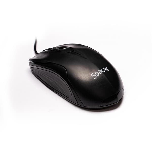 MOUSE  Spacer, PC sau NB, cu fir, USB, optic,  800 dpi, butoane/scroll 3/1, , negru, "SPMO-M11" (timbru verde 0.18 lei)