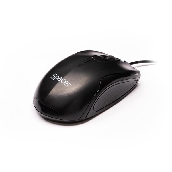 MOUSE  Spacer, PC sau NB, cu fir, USB, optic,  800 dpi, butoane/scroll 3/1, , negru, "SPMO-M11" (timbru verde 0.18 lei)