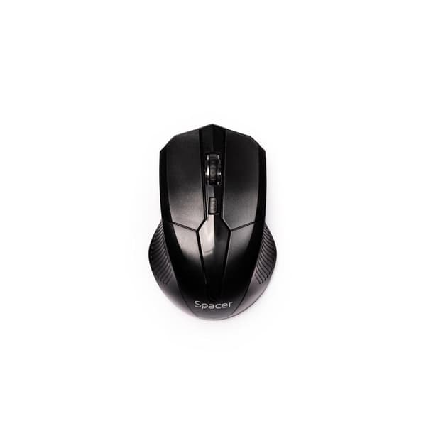 MOUSE  Spacer, PC sau NB, wireless, 2.4GHz, optic, 1600 dpi, butoane/scroll 4/1,buton ON/OFF, negru, "SPMO-W02" (timbru verde 0.18 lei)