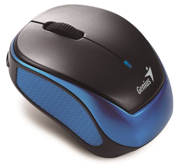 MOUSE Genius, "Micro Traveler 9000R", PC sau NB, wireless, 2.4GHz, infrarosu, 1200 dpi, butoane/scroll 3/1, , albastru, "31030020401" (timbru verde 0.