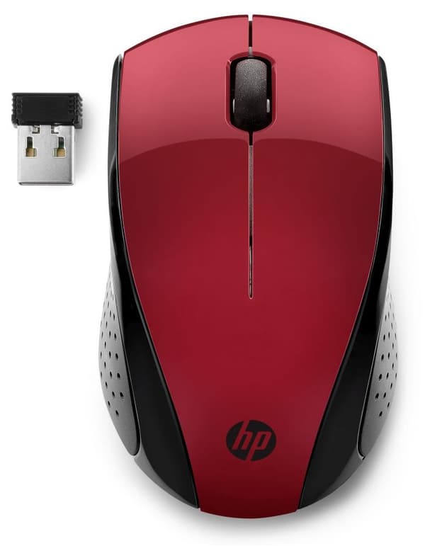 HP Wireless Mouse 220 (Sunset Red) Svart, Röd
