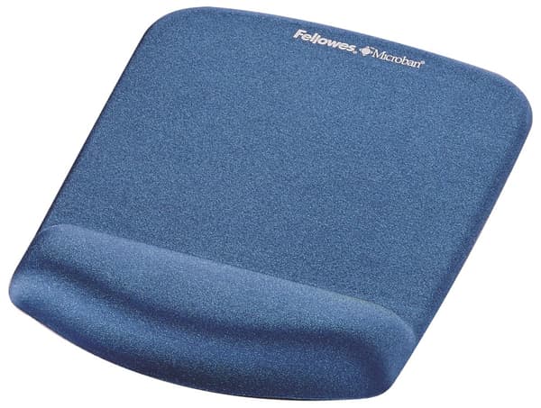 FELLOWES podložka pod myš a zápěstí PlushTouch modrá