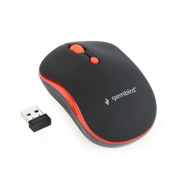 Gembird MUSW-4B-03 Wireless Black/Red musta, Punainen