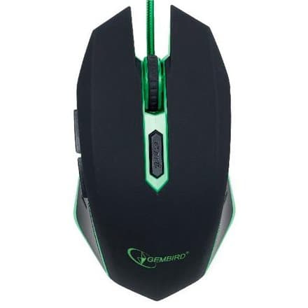 Pele Gembird MUSG-001-G Green Svart, Grön