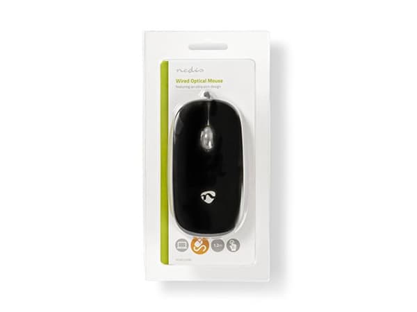 Nedis MSWD200BK Optical mouse 1000 DPI