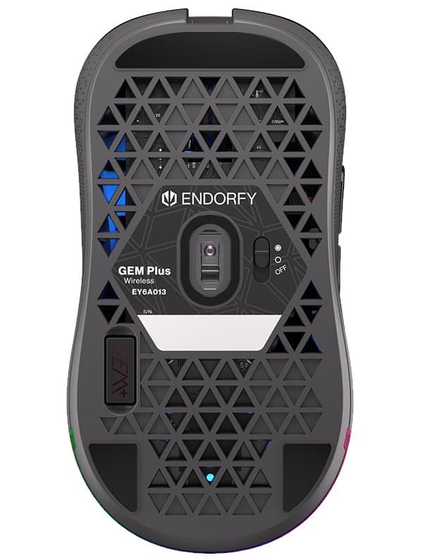 MOUSE USB OPTICAL WRL GEM PLUS/BLACK EY6A013 ENDORFY Sort