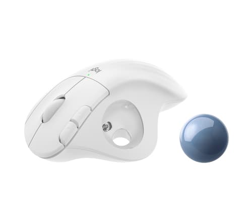 Logitech ERGO M575 Wireless Trackball Mouse for Business / White