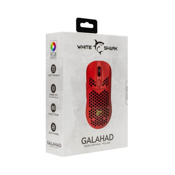 White Shark GM-5007 GALAHAD-R Gaming Mouse  Red