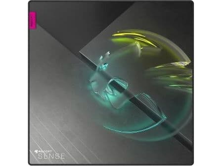 ROCCAT Sense Icon, Svart, Grå, Bild, Textil, Gummi, Halksäkert underlag, Spelmusmatta